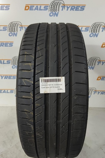 2453521 96Y XL Continental Conti Sport 5P TO Seal X1 Tyre S/C