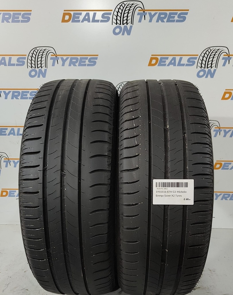 1955516 87H G1 Michelin Energy Saver X2 Tyres