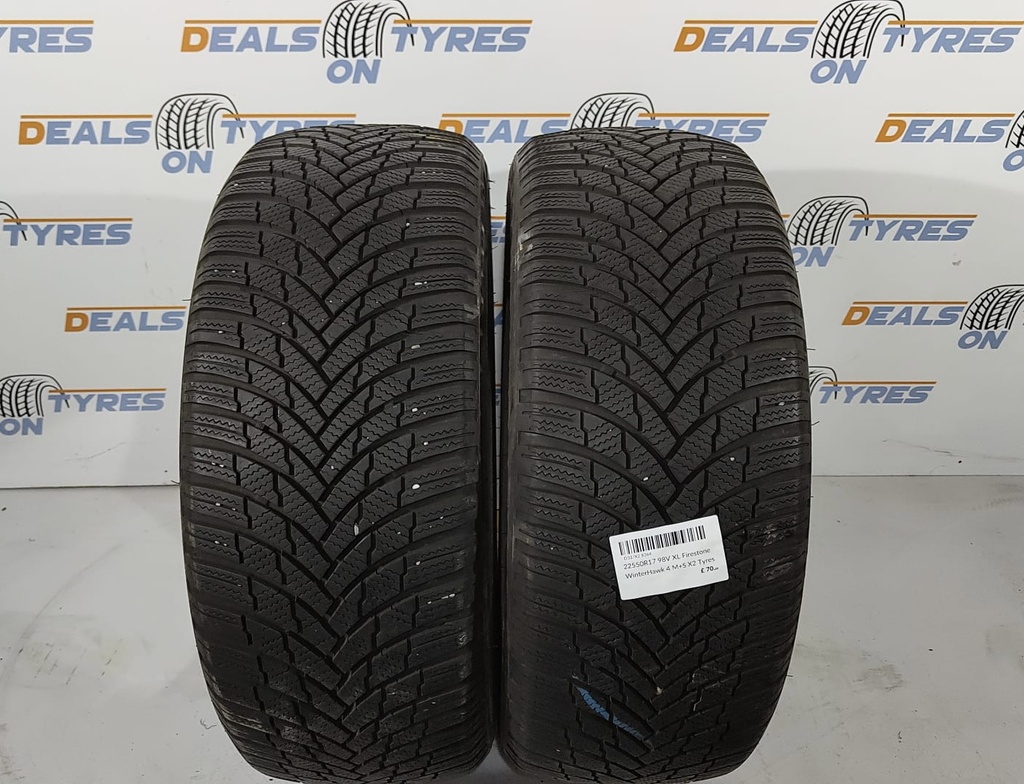 22550R17 98V XL Firestone WinterHawk 4 M+S X2 Tyres 