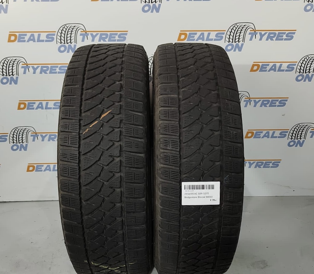 21565R16C 109/107T Bridgestone Blizzak W810 M+S X2 Tyres 