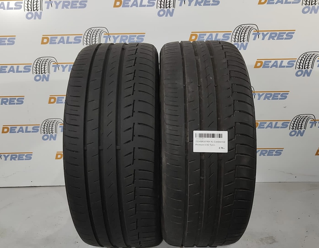 2354518 98Y XL Continental Premium 6 X2 Tyres 4-6mm 