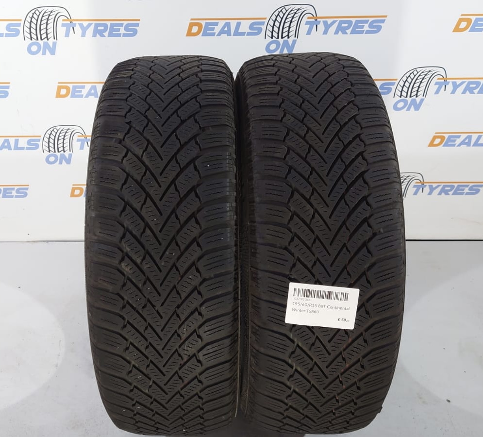19560R15 88T Continental Winter TS860 x2 tyres