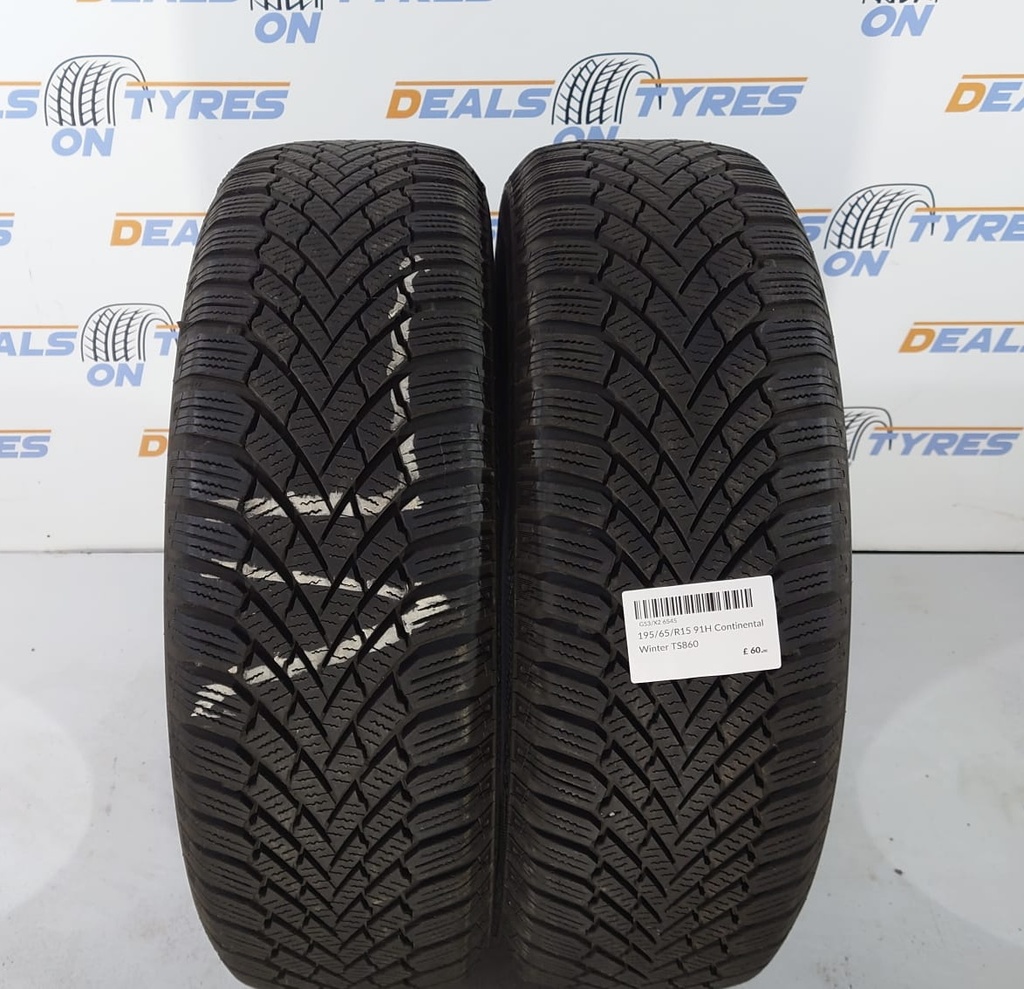 19565R15 91H Continental Winter TS860 x2 tyres