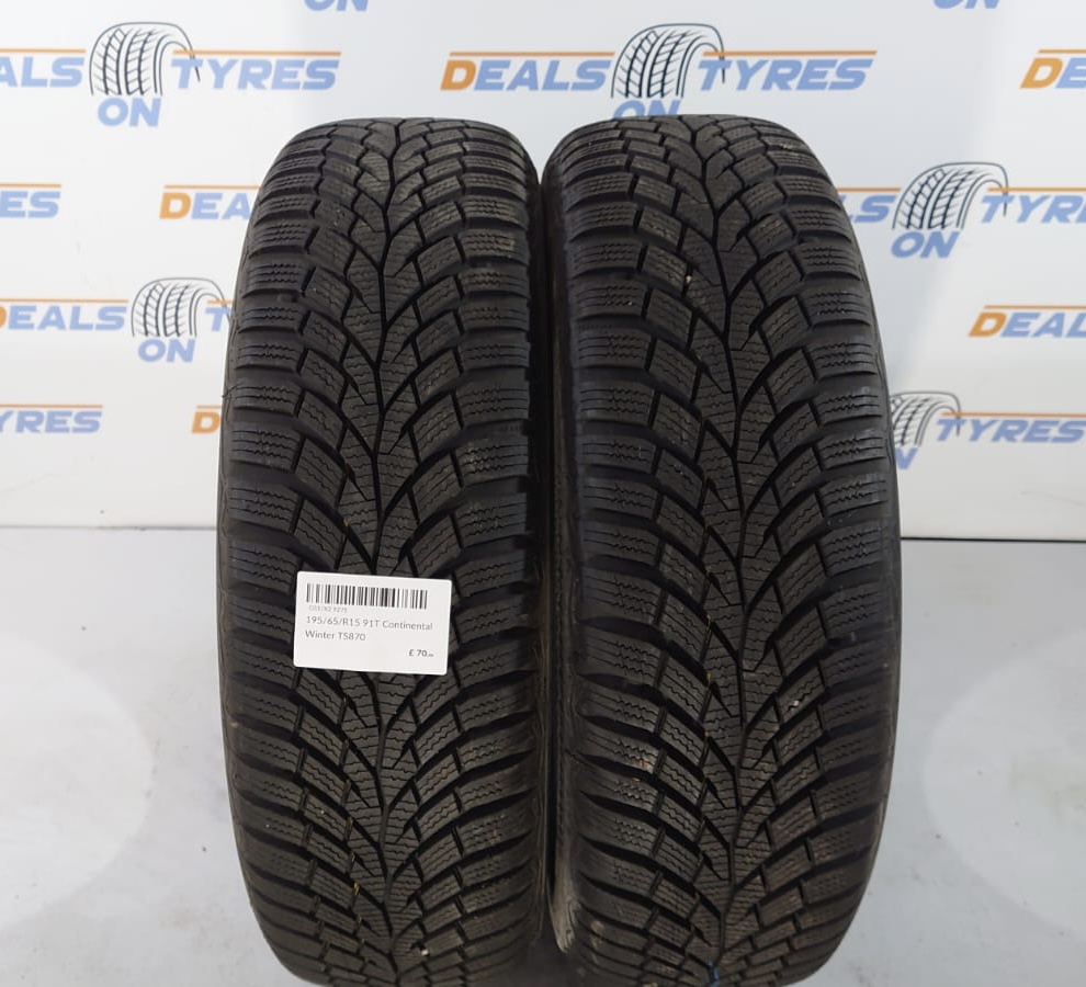 19565R15 91T Continental Winter TS870 x2 tyres