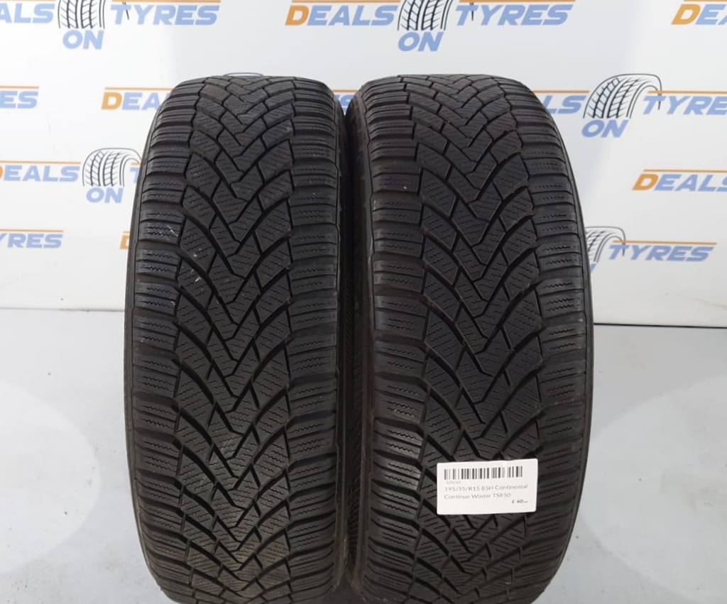 19555R15 85H Continental ContiWinter TS850 x2 tyres