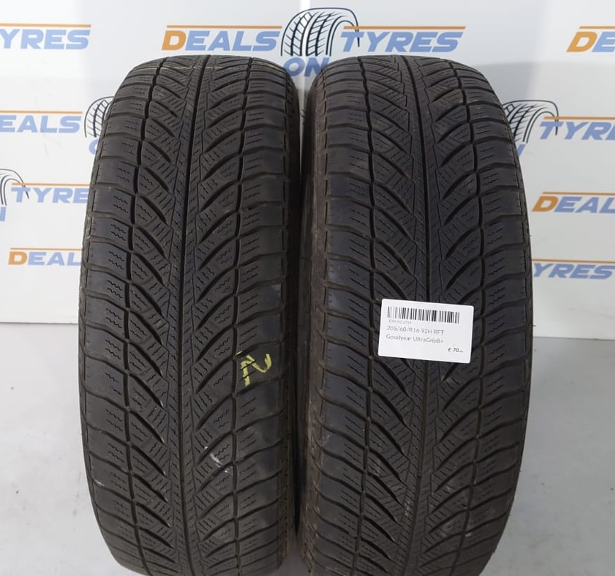 20560R16 92H RFT Goodyear UltraGrip8⭐️ x2 tyres