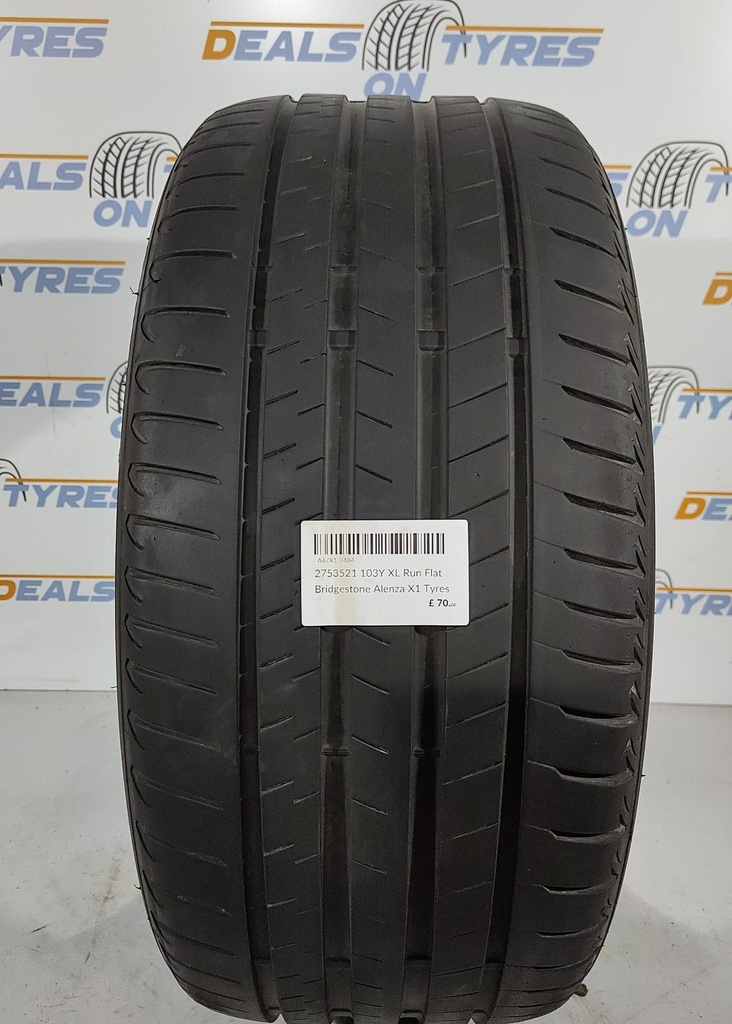2753521 103Y XL Run Flat Bridgestone Alenza X1 Tyre P/R 