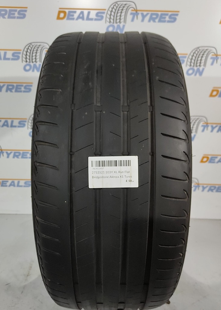 2753521 103Y XL Run Flat Bridgestone Alenza X1 Tyre P/R