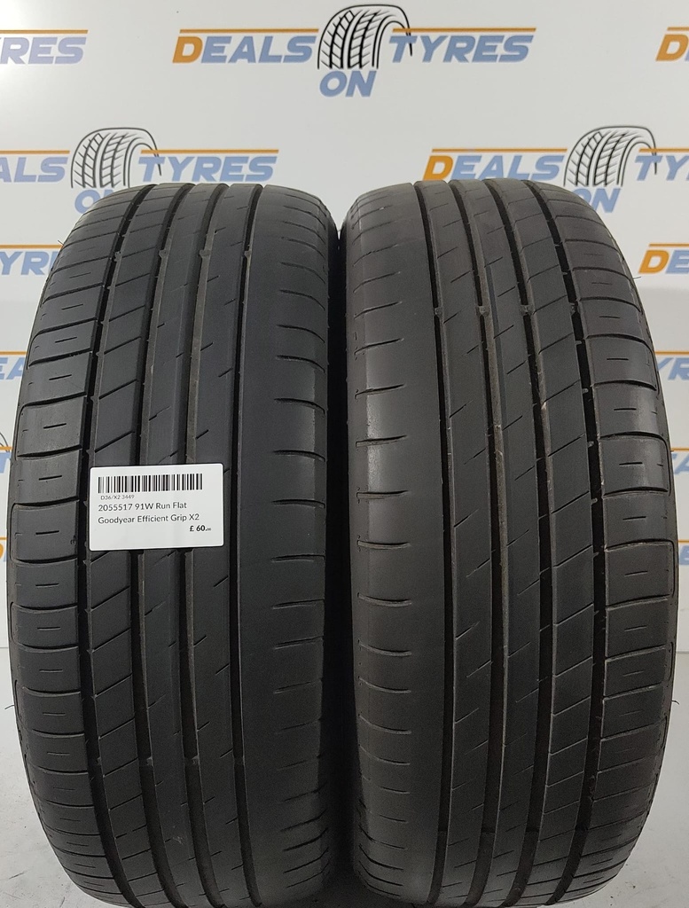 2055517 91W Run Flat Goodyear Efficient Grip X2 Tyres Shop
