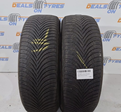 2256016 102V Michelin Alpin5 M+S x2 tyres 