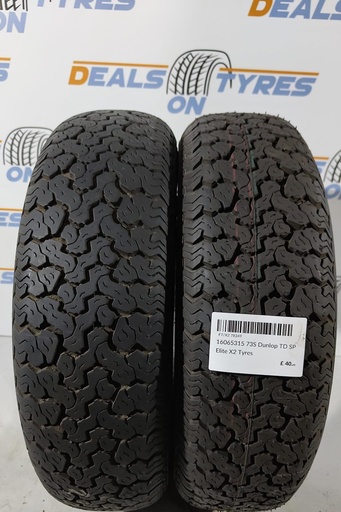 16065315 73S Dunlop TD SP Elite X2 Tyres