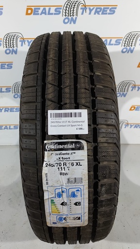 2457016 111T XL Continental Cross Contact LX Sport M+S X1 Tyres 