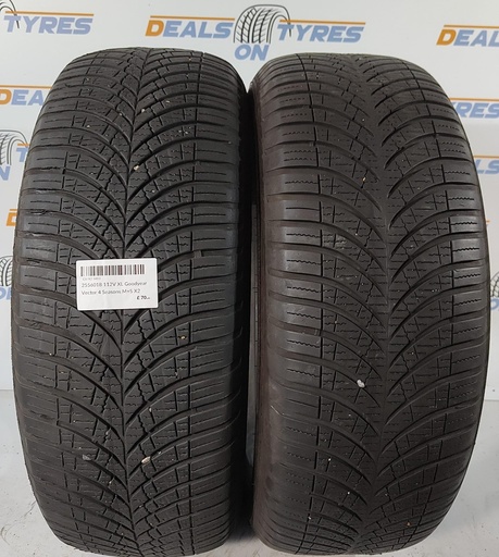 2556018 112V XL Goodyear Vector 4 Seasons M+S X2 Tyres