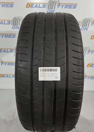 2753521 103Y XL Run Flat Bridgestone Alenza X1 Tyre P/R 