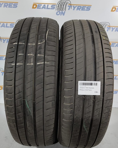 2156517 99V Michelin Primacy 3 X2 Tyres