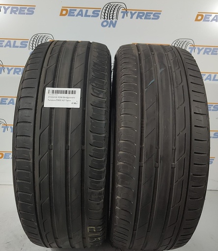 2155018 92W Bridgestone Turanza T001 X2 Tyres 