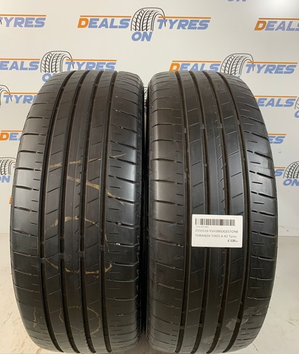 2155518 95H BRIDGESTONE TURANZA TOO5 A X2 Tyres P/R